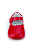 Patucos Soft Leather Mary Janes Red Shoes for girls