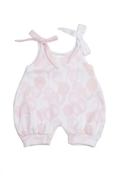 Baby Rompers Pink Ballons Pima Cotton