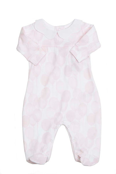 Pink Pajama Balloons with scallop neck Pima Cotton