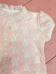 Cotton Pink Pajama with little bunnies Pima Cotton
