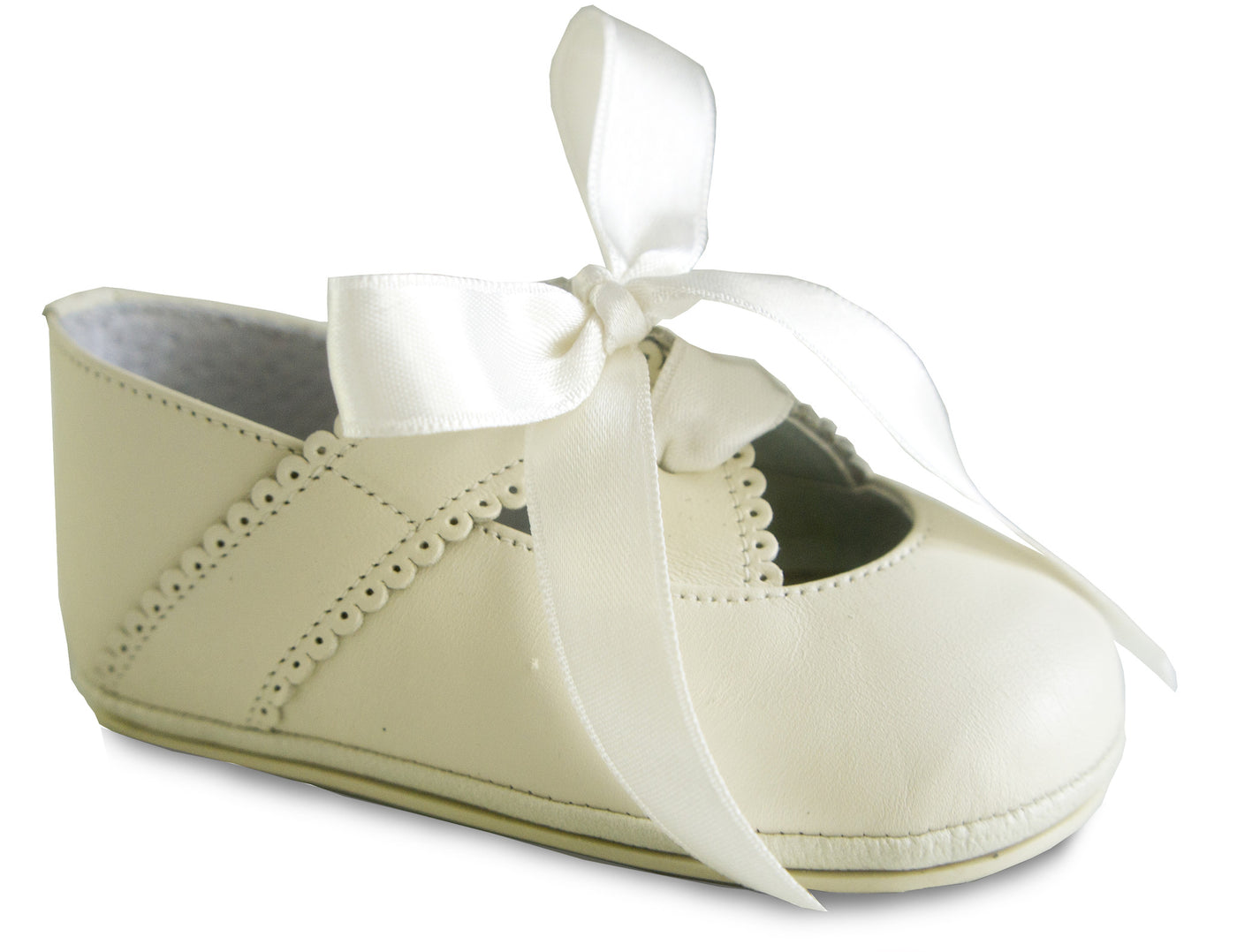 Elegant Patucos Infant Classic Beige Shoes for Girls