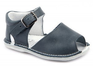 Casual Sandals Navy Blue for Boys and Girls Leather Patucos Shoes for baby