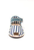 Casual Sandals Stripes Navy Blue Boys Leather Shoes for baby and infant
