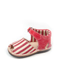 Casual Sandals Stripes Red Boys Leather Shoes for baby and infant