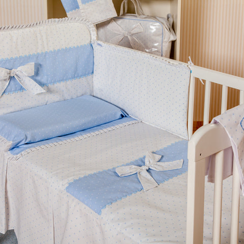 Baby cot quilt and bumper