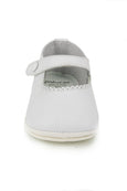 Patucos Casual Soft Leather Mary Janes White Shoes for Girls