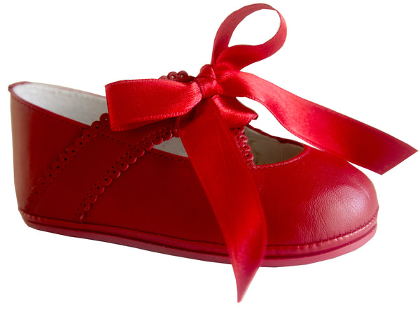 Patucos Infant Classic Red Shoes for Girls