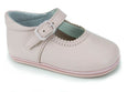 Patucos Soft Leather Mary Janes Pink Shoes for girls