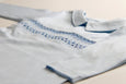 NEW COLLECTION- Smocked Cotton Pajama Pima Cotton Blue 100% PIMA