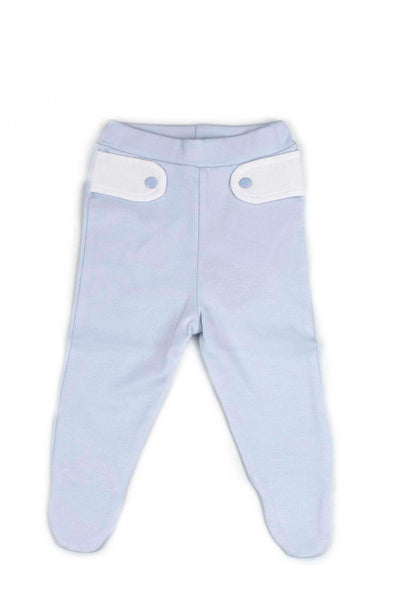 Blue Pants with white details in the top Pima Cotton