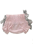 Pima cotton baby girl culotte pink