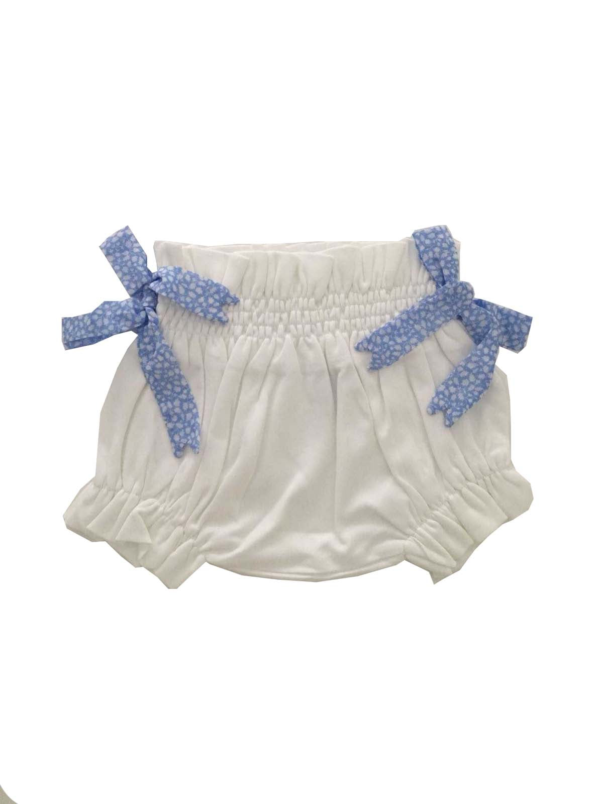 Baby Culotte Infant and toddler; blue liberty flowers