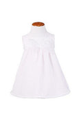Elegant Baby Cotton Dress Pink/White for Girls by Patucos